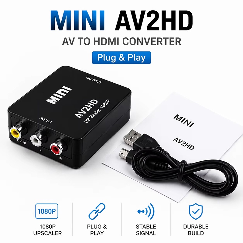 Video Gaming Accessories - Conversor de Sinal HDTV RCA AV
