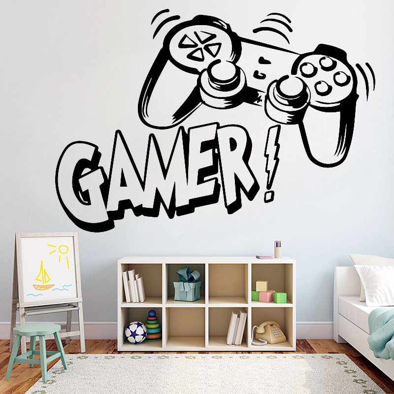 Gaming Accessories Wall - Adesivo de parede para sala de
