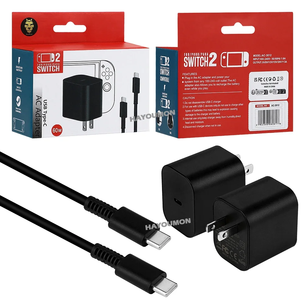 Gaming Accessories Uk - Adaptador AC Tipo-C de 60W para