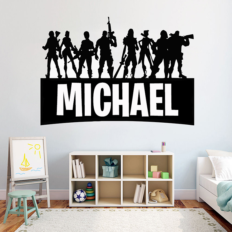 Gaming Accessories Wall - Jogo gamer nome personalizado decoração da