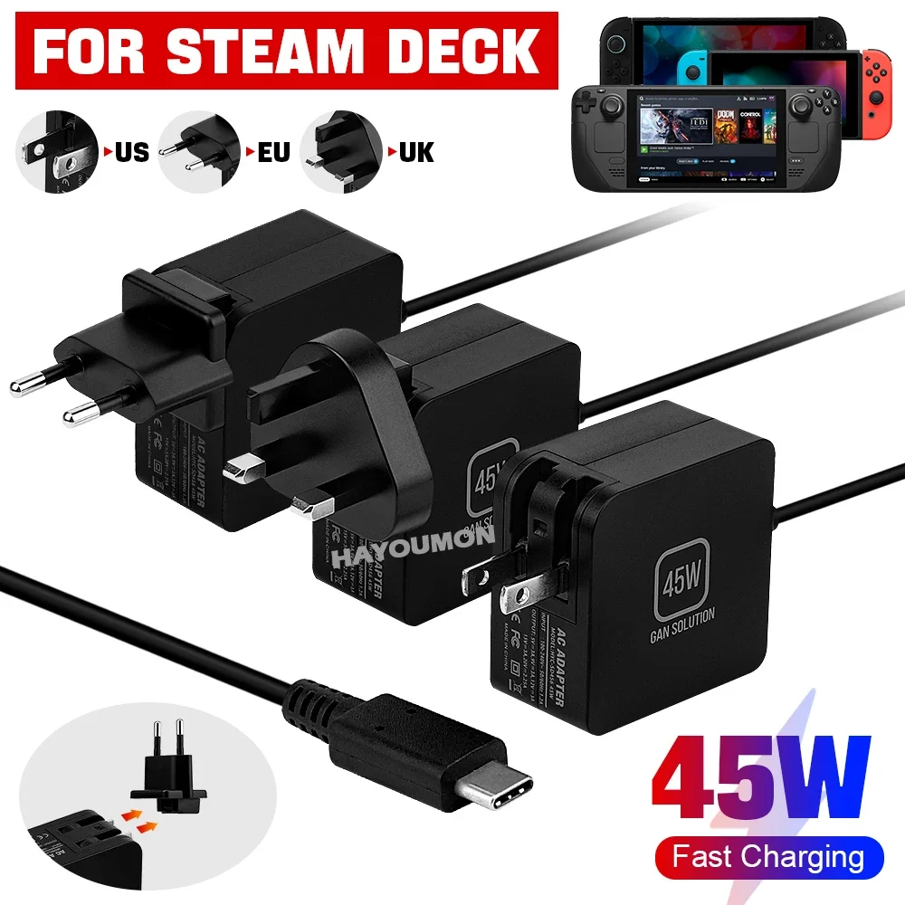 Gaming Accessories Uk - Carregador Rápido AC de 45W com
