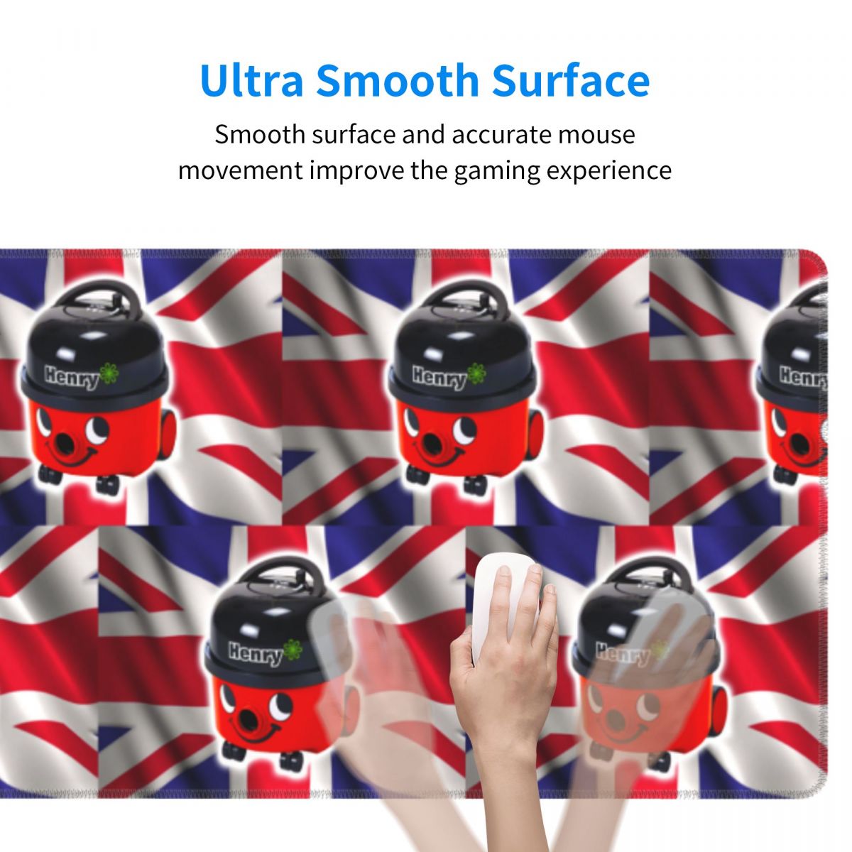Henry Hoover com Bandeira do R - Gaming Accessories Uk avaliação e preço