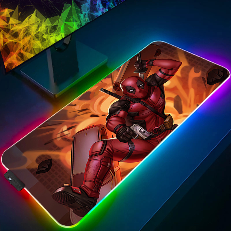 Led mouse pad jogos backlight  - Gaming Accessories Stand avaliação e preço