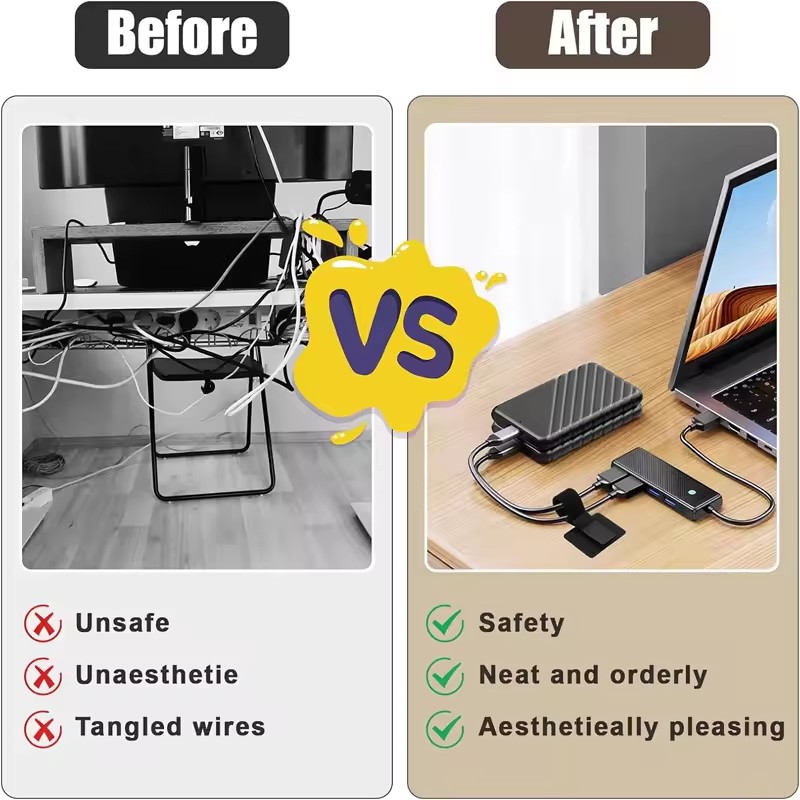 Organizadores de cabos adesivo - Gaming Accessories For Desk avaliação e preço
